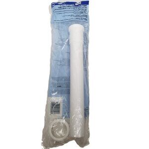1-1/2 x 12 Extension Tube White PVC Sink Drain P-Trap New Sealed PlumbPak USA